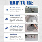 Louis Forest Epoxy Floor Paint, High-Gloss Marble Effect Epoxy Floor Coating (Beige,1pcs)