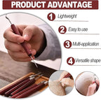 LINPHCEY 6-Piece Clay Sculpting Tools Set Perfect for Polymer Air Dry Modeling Clay Beginners & Professionals Ideal for DIY Pottery & Ceramics Tools for Clay Sculpey Sculpting & Crafting
