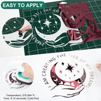 VINYL FROG Metallic Foil HTV Vinyl Roll 12" x5ft Maroon Chrome Heat Transfer Vinyl Iron on Vinyl Easy to Cut & Weed DIY Heat Press Design for T-Shirts