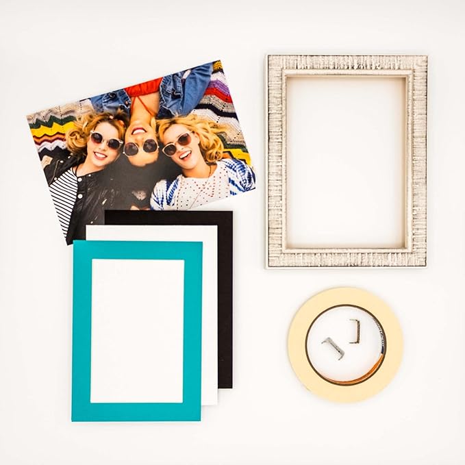 8x10 Mat for 6x8 Photo - Precut Aquamarine Blue Picture Matboard for Frames Measuring 8 x 10 Inches - Bevel Cut Matte to Display Art Measuring 6 x 8 Inches - Acid Free ONE MAT