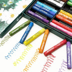 Artecho Oil Pastels Set of 24 Colors, Soft Oil Pastels for Art Painting, Drawing, Blending, Art Supplies for Artists, Beginners, Students, Teachers (10 x 70 mm)