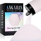 High Capacity 260g Shaker Bottle Package Metalic Fine Glitter,ANGXILIN Glitter for Tumbler Jewelry Making,Epoxy Resin DIY Craft,Face Body Nail Art Fine Glitter (Diamond White)