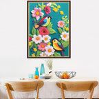 Dimensean Stamped Cross Stitch Kits Full Range of Embroidery Patterns Starter Kits for Beginners Adult or Kids DIY Cross Stitches Needlepoint Kits 11CT-Flower Bird 15.7x19.7 inch