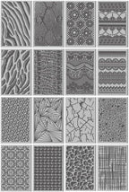 CHGCRAFT 16 Sheets Animal Skin Clay Texture Mat Marble Pattern Polymer Clay Texture Sheets DIY Tools for Pottery Earring Jewelry Making Stamp Engraving Machines, 4x2.6inch