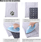 30 Pieces Twill Fabric Patches Fabric Repair Patches Iron on Twill Patch Clothing Repair Patch Kit for Jacket Clothes, 5 Colors and 3 Sizes, 4.9 x 6.9 Inches, 3.7 x 4.1 Inches, 2 x 3 Inches