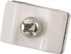 Gridwall Joining Clip Connectors for Grid Panels, Powder-Coated or Chrome Plated Steel (Quantity 10) (10, White)