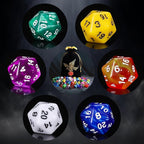 QMay DND Dice Set 15 X 7 Polyhedral Dice (105pcs) with 1 Large Flannel Bag, D&D Dice (D4 D6 D8 D10 D% D12 D20) for Dungeons and Dragons RPG MTG Table Games