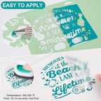 VINYL FROG Teal Heat Transfer Vinyl Roll 12" x5ft Aqua HTV Iron On Vinyl for T-Shirts Garments Bags and Other Fabrics