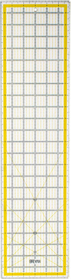 Breman Precision Quilting Rulers – 6x24 Inch Clear Acrylic Rulers for Quilting and Sewing – Laser-Cut Edge, Easy-Read Grid Lines, Angled Markers – Fabric Guide for Left & Right-Handed Users