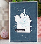 Lapoo Metal Cutting Die for Scrapbooking, 3D Backgrounds Frame New Cutting Dies DIY Album Card Making Decor Paper Craft Metal Die Cuts Party Wedding Decorations (Falling Flower 3 x 2 in)