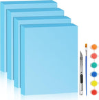 LuckyFoam Blue 4 Pack 15x12x2 inch Foam Sheets 2 Inch Thick Polystyrene Rectangles XPS Foam Board Craft for Insulating DIY Modeling Art Supplies