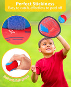JoyCat Toss and Catch Ball Game Set,Toddler Baseball Glove,Beach Pool Yard Camping Games,Kids Sports & Outdoor Play Toys for Family,Outside Toys for 3 4 5 6 7 8 9 10+Year Old Boys Girls Birthday Gifts