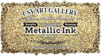 CSY Art Gallery Metallic Acrylic Inks-Calligraphy Ink-Gold Glitter Craft Paint Lightfast- Heavy Body -Non Fading -Vibrant Colors -Artist Quality Painting Supplies (Antique Copper)