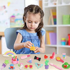 72 Pcs Erasers for Kids, Mini Pencil Eraser Bulk Classroom Prizes, Fun Puzzle Erasers for Girl Preschool Elementary Student, Back to School Supplies