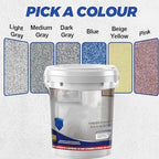 Epoxy Floor Paint, Epoxy Colored Sand Floor Paint, High-Gloss Marble Effect Self-Leveling Coating, Waterproof, Non-Slip, Ultra-Durable for Garage, Basement, Wood Floors (Beige,44 lb)