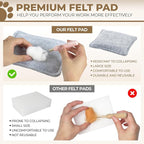 MOREJMTT Needle Felting Kit, 6 PCS Animal Needle Felting Beginner Kits, Wool Felt Needle Felting Tools Foam Pad, Craft Party Supplies for Beginners Adult(Cat Family)