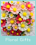 DIY Felt Flower Art Craft Kit, Daisy Bouquet Kit, Floral Gifts, Beginner Craft Kit, Arrange Pre-Cut Flowers and Foliage