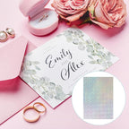 PATIKIL 11.7x8.3" Hot Stamping Foil Paper Sheet, 20 Sheets A4 Heat Transfer Hot Stamping Paper Foil for Leather DIY Logo Decor Craft Gift Package Scrapbook Card, Laser Spot Silver