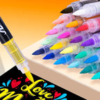 Guangna Acrylic Paint Markers,240 Colors with Direct-Liquid Ink Control System, Professional-Grade Paint Pen for Rock Painting, Canvas, Glass, Plastic, Fabric & Creative Crafts