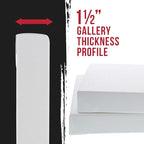 U.S. Art Supply X-Large Stretched Canvas for Painting 48x48 inch Gallery Depth 1-1/2" Thick, 2-Pack - 12oz Acrylic Gesso Triple Primed, Professional Artist Quality, 100% Cotton - Oil, Pouring Paint