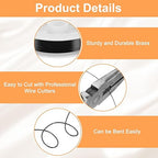 HARFINGTON 5ft Jewelry Wire, 18 Gauge (1mm) Brass Craft Soft Metal Tarnish Resistant Copper Beading Wire for Jewelry Making Supplies Crafting, Black