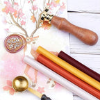 Red Wax Sealing Sticks, ONWINPOR 10pcs Glue Gun Wax Seal Sticks for Wax Seal Stamp, Letter Sealing Wedding Invitations, Cards Envelopes (Red)