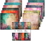 Scrapbook Paper Pad 12x12, Foil Floral Patterned Cardstock Paper Pads, Single-Sided Decopodge Paper, Vintage Decorative Craft Paper, Scrapbooking Junk Journal Gift Card Making Supplies - 24Sheet…