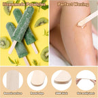 400PCS Wooden Craft Sticks Kits, 6 inch Natural Wood Popsicle Sticks with Hot Glue Gun and Sticks for Ice Pops Waxing Hair Removal and Wax Supplies Classroom DIY Craft Project Tongue Depressor