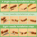 OEHPICC 128 Pcs Needle Felting Tools, 6×6 Inch Wool Felting Pad, 102 Pcs Felting Needles, Felting Tools with 3 Size Wooden Handle Holder for DIY Wool Felting Projects
