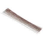 PATIKIL 26 Gauge 16" Floral Stem Wire, 100 Pcs Paper Wrapped Iron Artificial Flower Stem Accessories for DIY Bouquet Stem and Craft Decoration, Brown