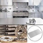 304 Stainless Steel Sheets Metal 6" x 12" x 1/8" (3.40MM) Inch 304 Stainless Steel Plates 10 Gauge Stainless Steel Shim Stock Plates Metal Sheets for Crafting, Stovetop, Snow Frosted Surface
