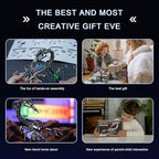 Mostarle Cyberpunk Rage Scorpion 3D Metal Puzzle, DIY Sci-Fi Model with with Glowing LED Core, Magnetic Assembly, Creative Gift & Futuristic Home Décor for Adults & Teens
