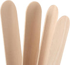 SOUJAP 600pcs 8 Inch Popsicle Sticks, Wooden Craft Sticks Bulk, Wood Ice Cream Sticks for Crafts Projects