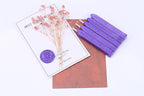 Yoption 5 Pieces Purple Sealing Wax Sticks, Antique Totem Fire Manuscript Wax Seal Sticks with Wicks for Wax Seal Stamp (Purple)