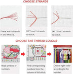 DMCVIVR Stamped Cross Stitch Kits for Adults Beginners Embroidery Kits 11CT Needlepoint Kits Cross Stitch Patterns Embroidery Patterns- Dolphin Underwater World 16x20 inch