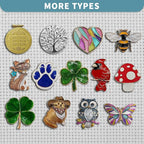 Magnetic Needle Minder Magnet Embroidery Accessories and Supplies Embroidery Needle Holder Cross Stitch Holder Needlework Supplies (Cardinal) (Love)