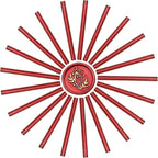 SWANGSA 20 Pieces Glue Gun Sealing Wax Sticks Metallic Red for Wax Seal Stamp, Great for Wedding Invitations, Cards, Envelopes, Wine Packages, Gift Wrapping (Metallic Red)