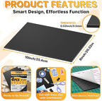 FINDMAG Magnetic Sheets, Flexible Magnets with Superior Adhesive Backing, Cut & Customize Magnet Sheet Set for Creating Magnetic Photo, Crafting, Organizing, and DIY Projects - 4 Pack (8" x 10")
