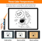 Elice Magnetic A3 Light Board for Diamond Painting, Ultra-Thin Tracing LED Light Box with Side Buttons, Super Bright Diamond Art Light Pad, Light Table for Drawing, Sketching, Weeding Vinyl - Black