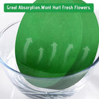 Max Shape 6 Pcs Floral Foam Round Blocks, Large Wet and Dry Green Foam for Artificial and Fresh Flower Arrangement,Flower Foam Blocks for Wedding Party Decorations (6.49 Inch)