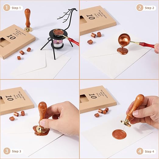 Glue Gun Sealing Wax Sticks for Wax Seal Stamp - Metallic Dark Green, Great for Wedding Invitations, Cards Envelopes, Snail Mails, Wine Packages, Christmas Gift Ideas, Pack of 10