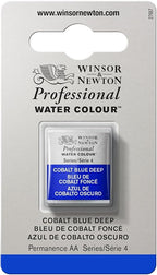 Winsor & Newton Professional Water Colour Paint, Half Pan, Cobalt Blue Deep