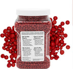 Blended Waxes, Inc. Bottle Sealing Wax Beads, Premium Pastille Wax Seal Beads For Wine, Beer, and Liquor Bottle Closure, Seals Between 25-30 Bottles, 1 lb, Red Metallic