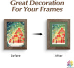 Mat Board Center, 5X7 Mix Color Mats for 4X6 Pictures - Acid Free, 4-Ply Thickness, White Core, Bevel Cut - for Artworks, Photos, Framing - Pack of 12