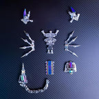 Mostarle Cyberpunk Rage Scorpion 3D Metal Puzzle, DIY Sci-Fi Model with with Glowing LED Core, Magnetic Assembly, Creative Gift & Futuristic Home Décor for Adults & Teens