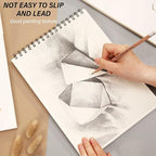 Sketchbook Top Spiral Bound Sketch Pad, 9 x 12 inch,100GSM Thick Paper,50 Sheets 100 Pages,Art Sketch Book Aesthetic Cute Drawing Writing Paper for Girls Women-Mushroom