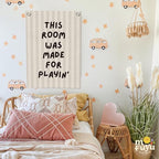 Playroom Decor Wall Banner,This Room Was Made For Playin,Playroom Sign Wall Hanging Banner Flag for Nursery,Playroom,Classroom, 18x25 Inch