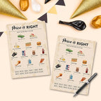 70th Birthday Party Games, Price is Right Games, Birthday Party Supplies for Adults, Fun 1955s Party Game，Pack of 30 Cards
