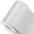 Humphrey's Craft 4 Inch Silver Double Faced Satin Ribbon - 5 Yards Variety of Color for Crafts Gift Wrapping Cutting Ceremony Decoration Sewing Chair Sash Wedding and Dining Tables.