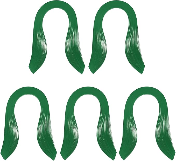 PATIKIL Quilling Strips Paper 600pcs 5mm 39cm Origami Paper Quilling Kits for Art DIY Hand Craft Christmas, Dark Green